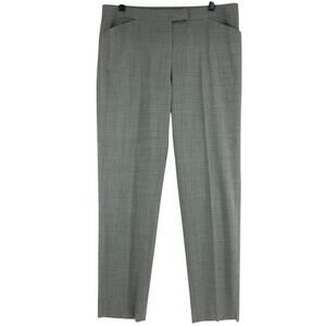 Lafayette 148 New York Womens Size 10 Pants Irving Career Trouser Stretch Gray